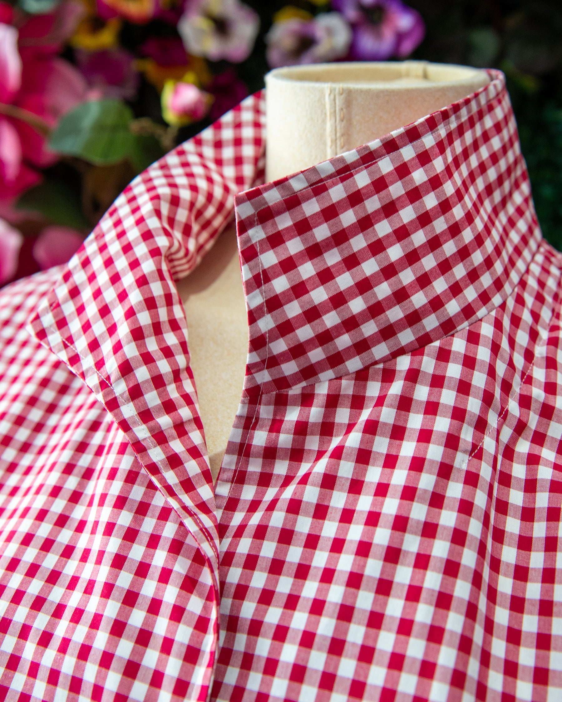 Red Cap Sleeve Popover