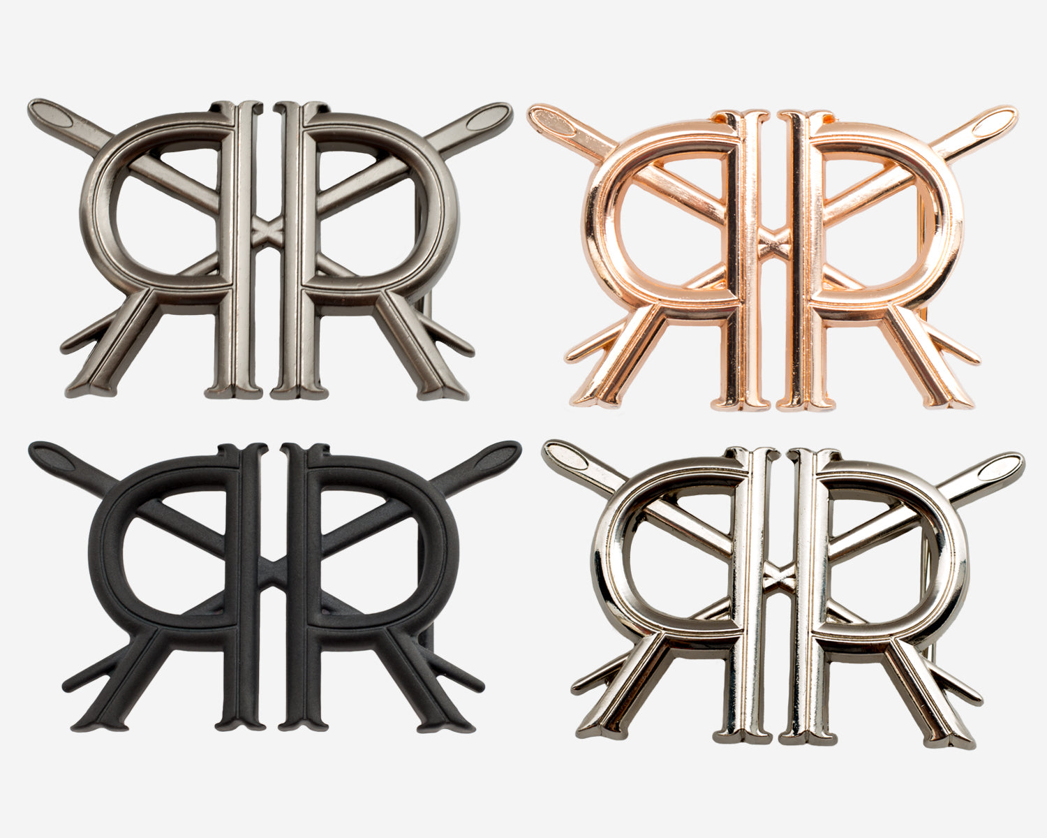 Silver Pebble Grain Belt Strap with Signature Buckle