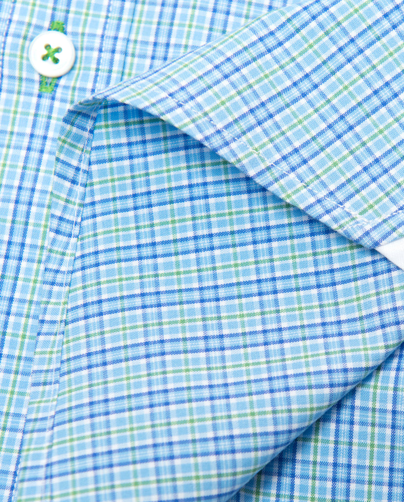 Tailored - Blue and Lime Plaid