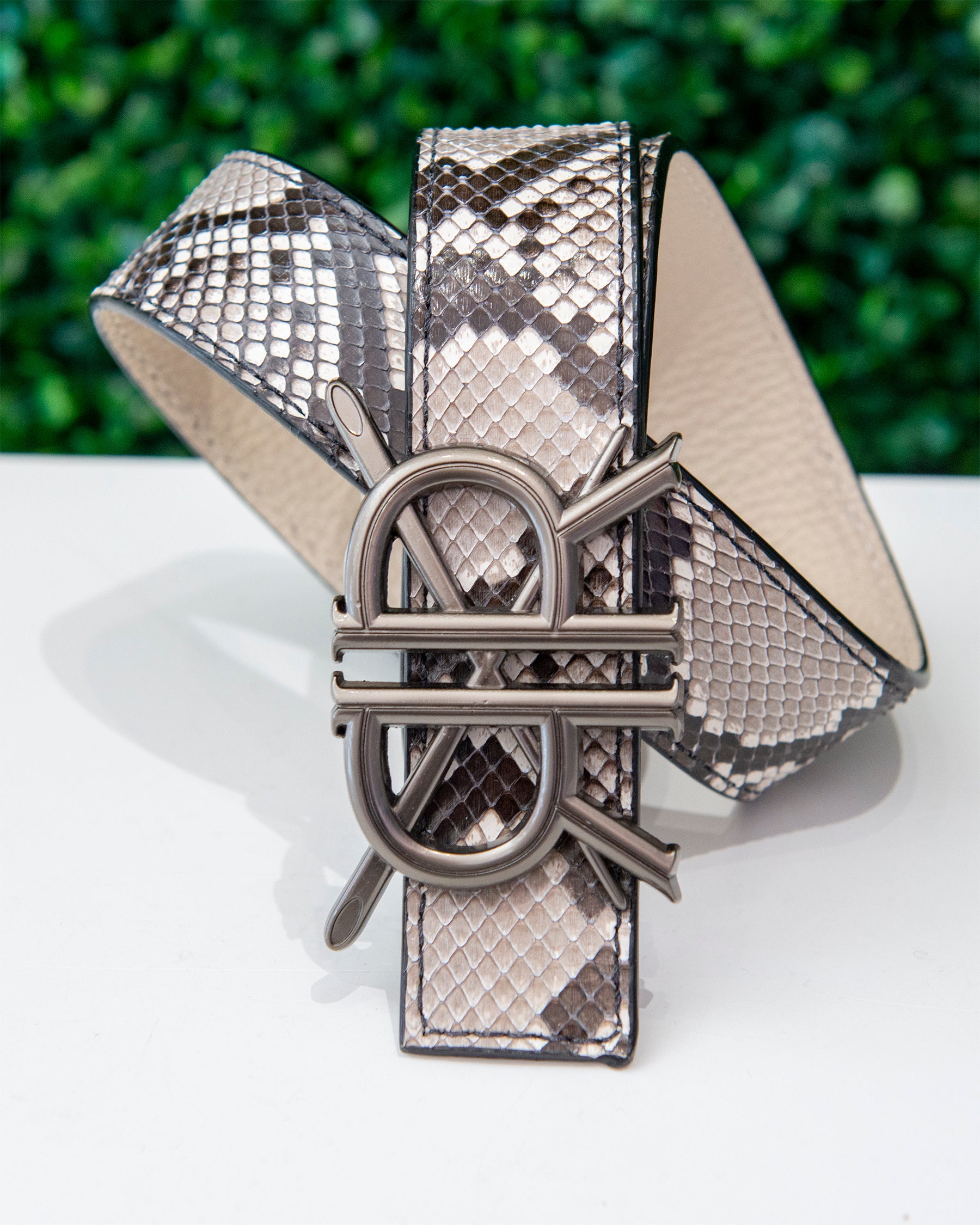 Python Belt Strap with Buckle