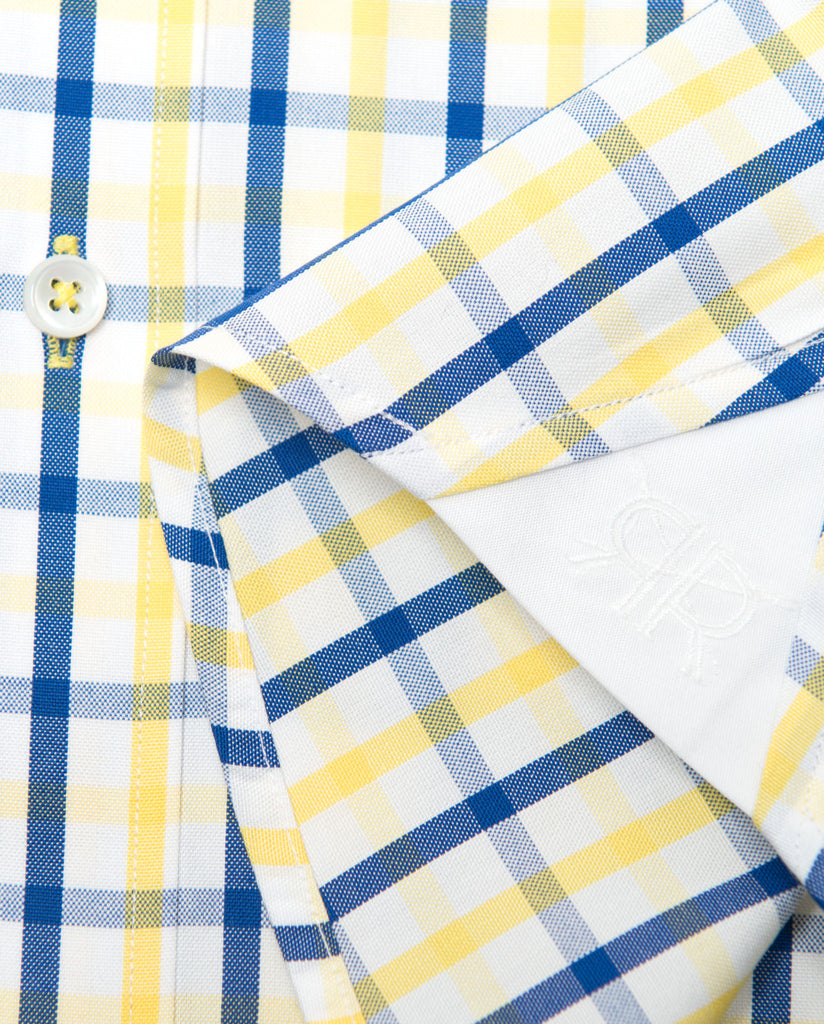 Tailored - Navy and Yellow Check