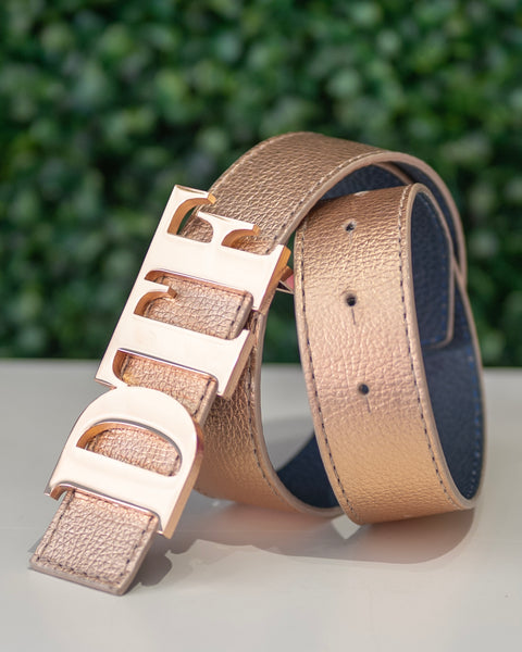 Custom Monogram Cut Out Belt Buckle – Double R Brand - Dallas