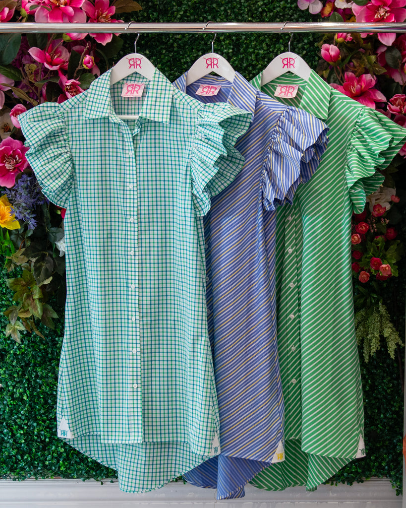 Flutter Sleeve Shirt Dress
