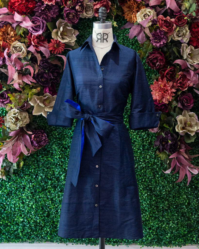 Dupioni Silk Shirtdress