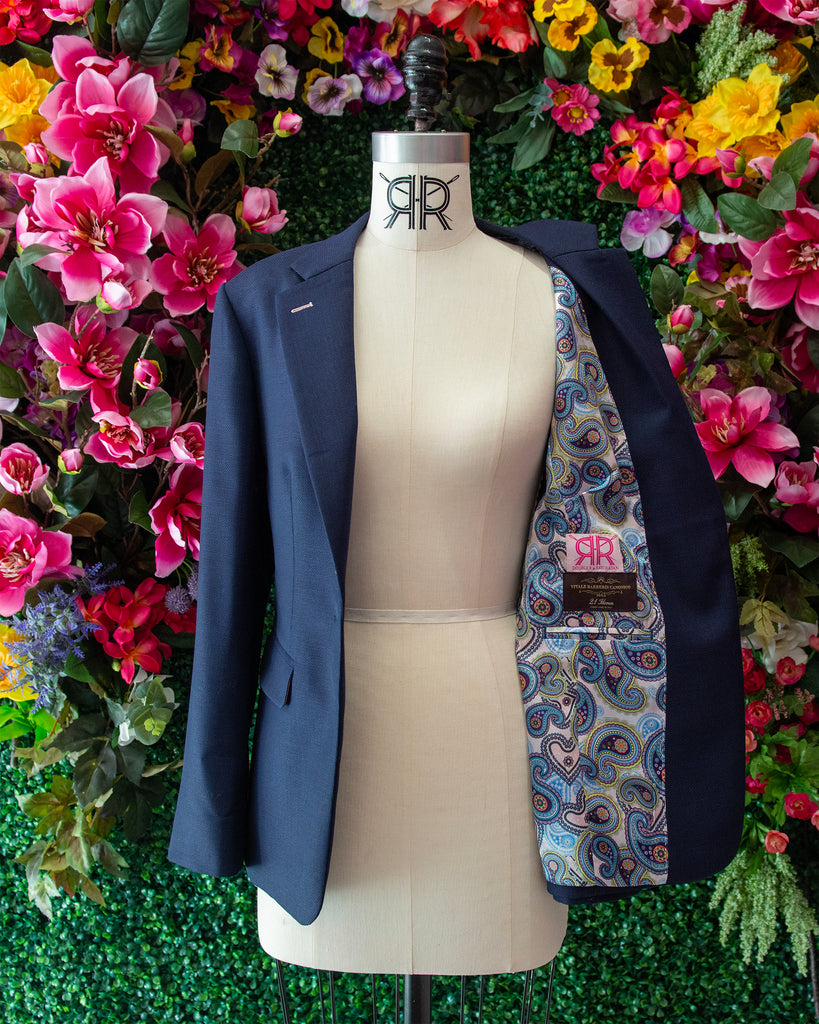 Tropical Wool Hopsack Blazer
