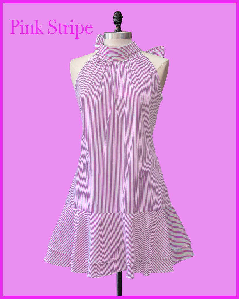Striped Halter Dress