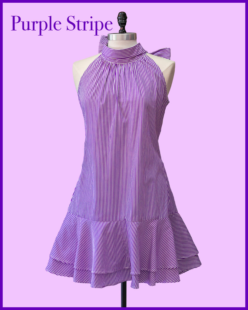 Striped Halter Dress