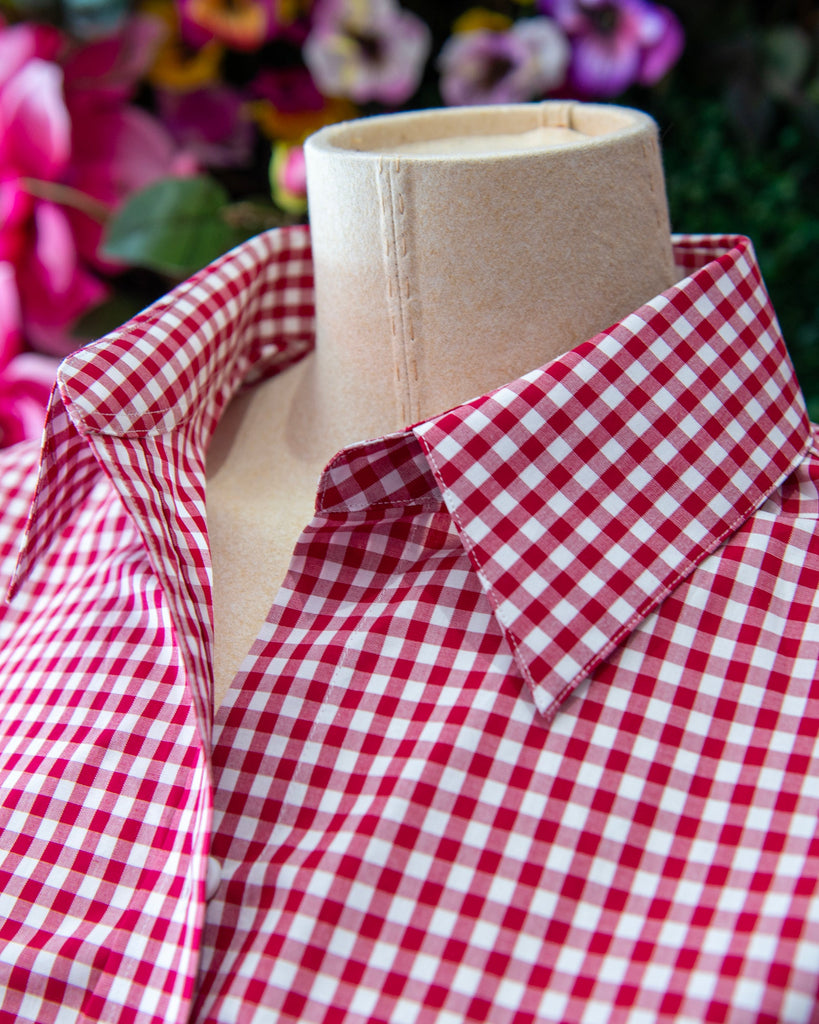 Red Gingham Button Down