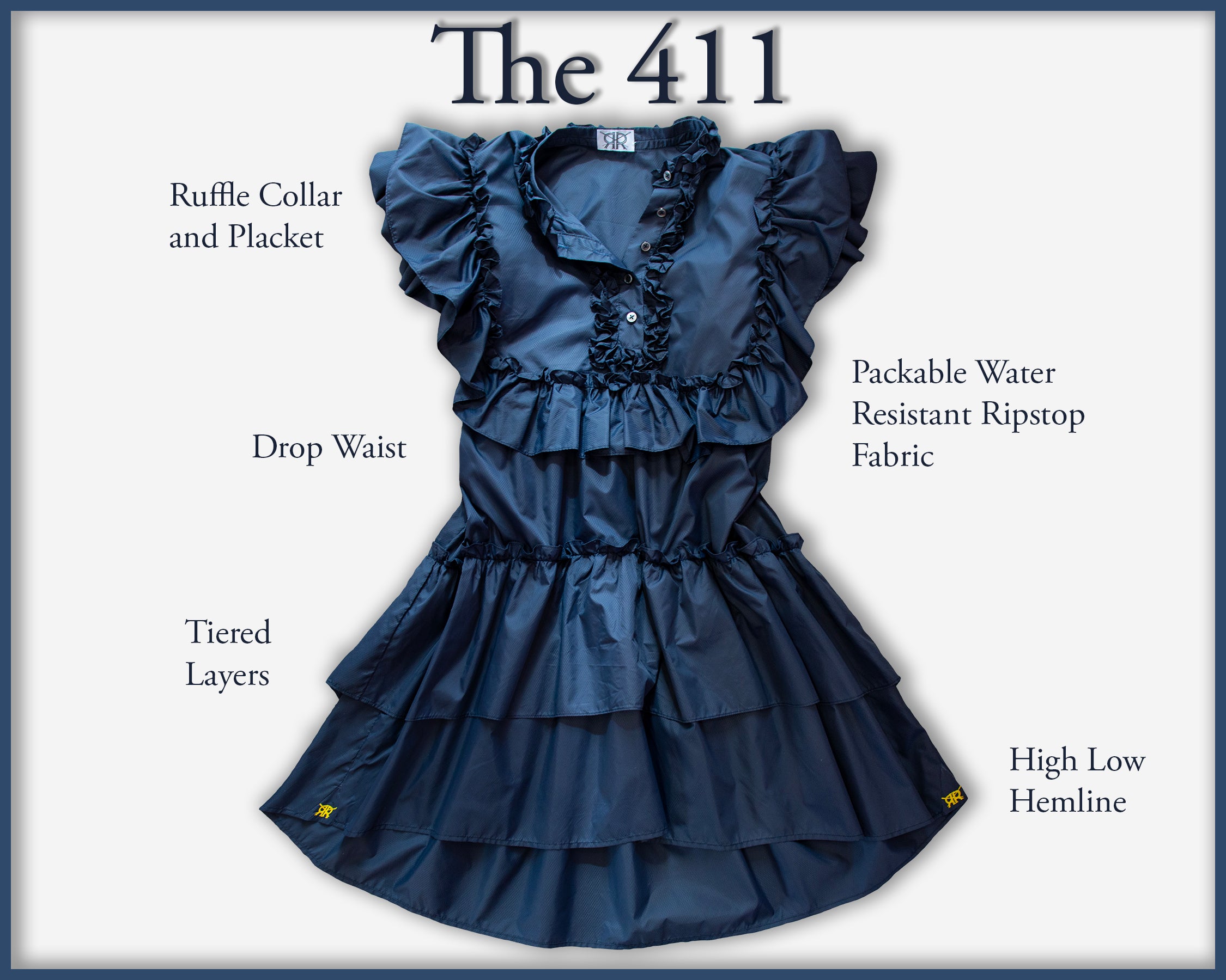 Ripstop Tiered Ruffle Dress X-Large / Red Ripstop Tiered Ruffle Dress X-Large / Red
