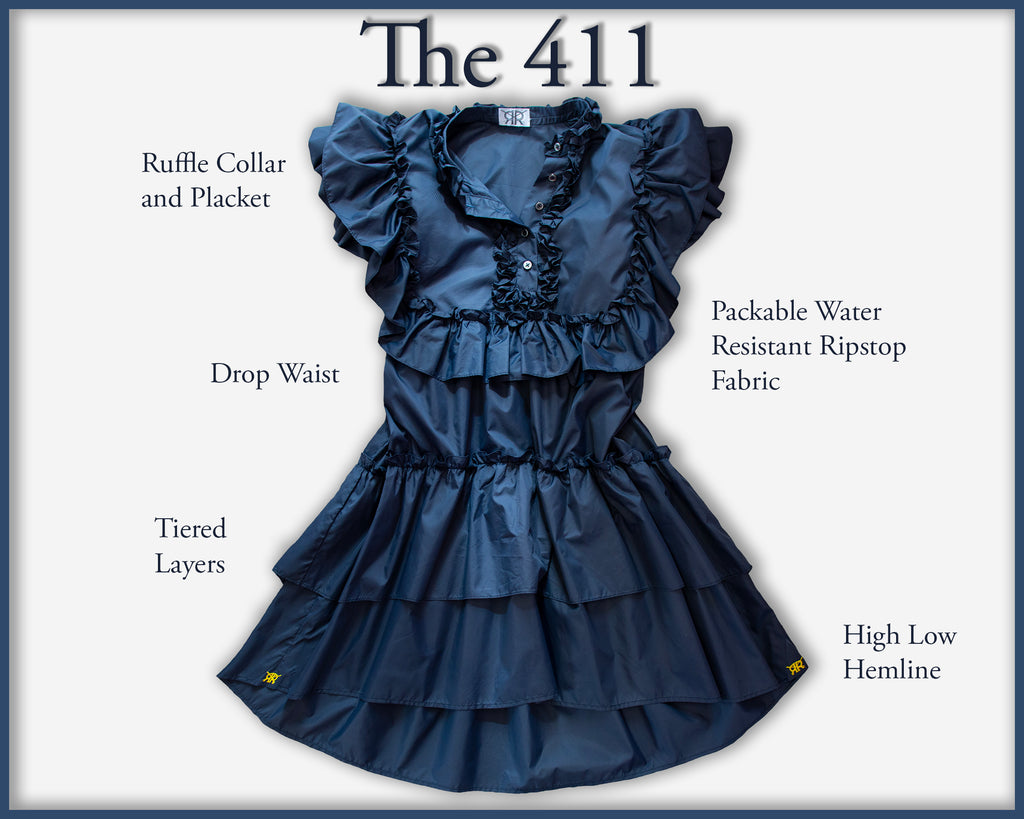 Ripstop Tiered Ruffle Dress