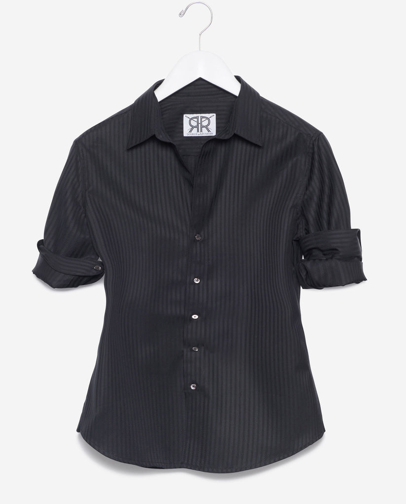 Tailored - Black on Black Stripe