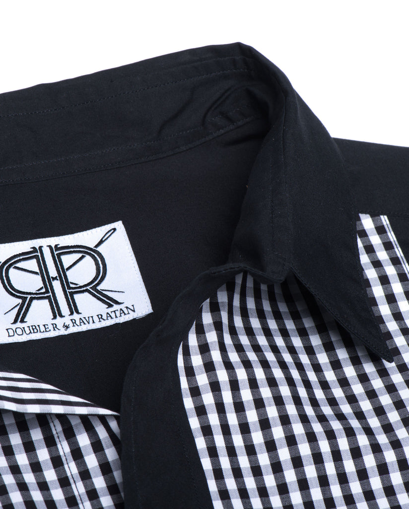 Tailored - Black with Gingham Bib