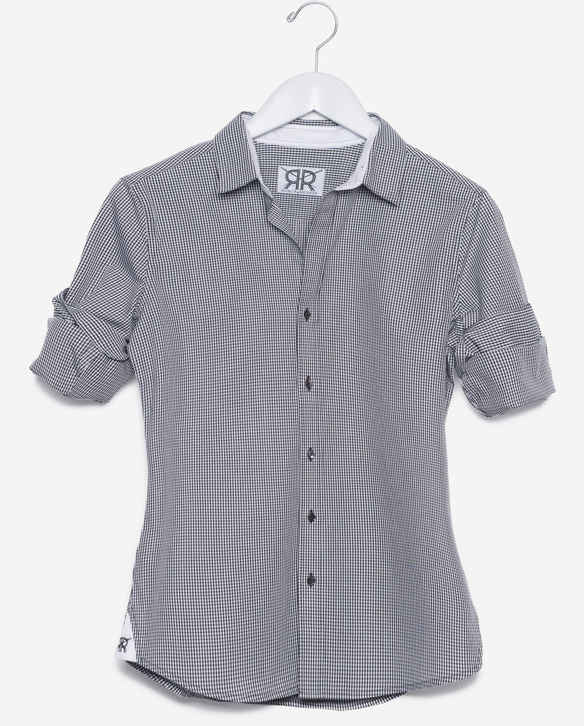 Tailored - Black and White Gingham Check