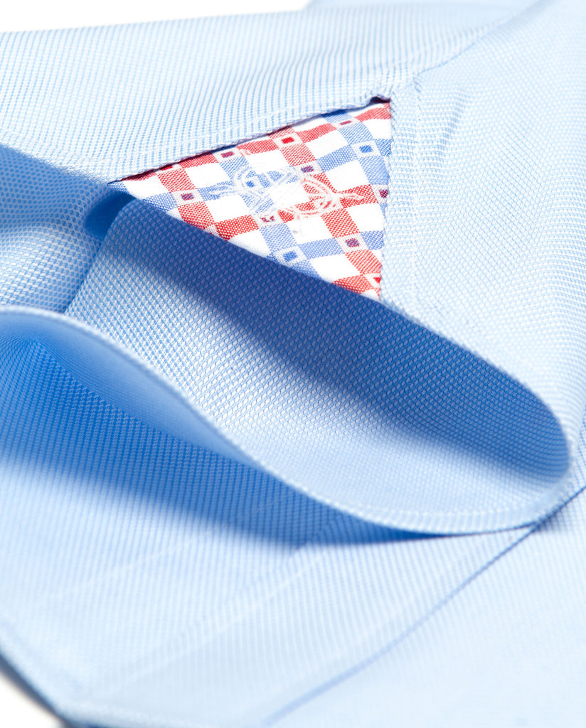 Tunic - Blue Oxford with Red/Blue Contrast Check
