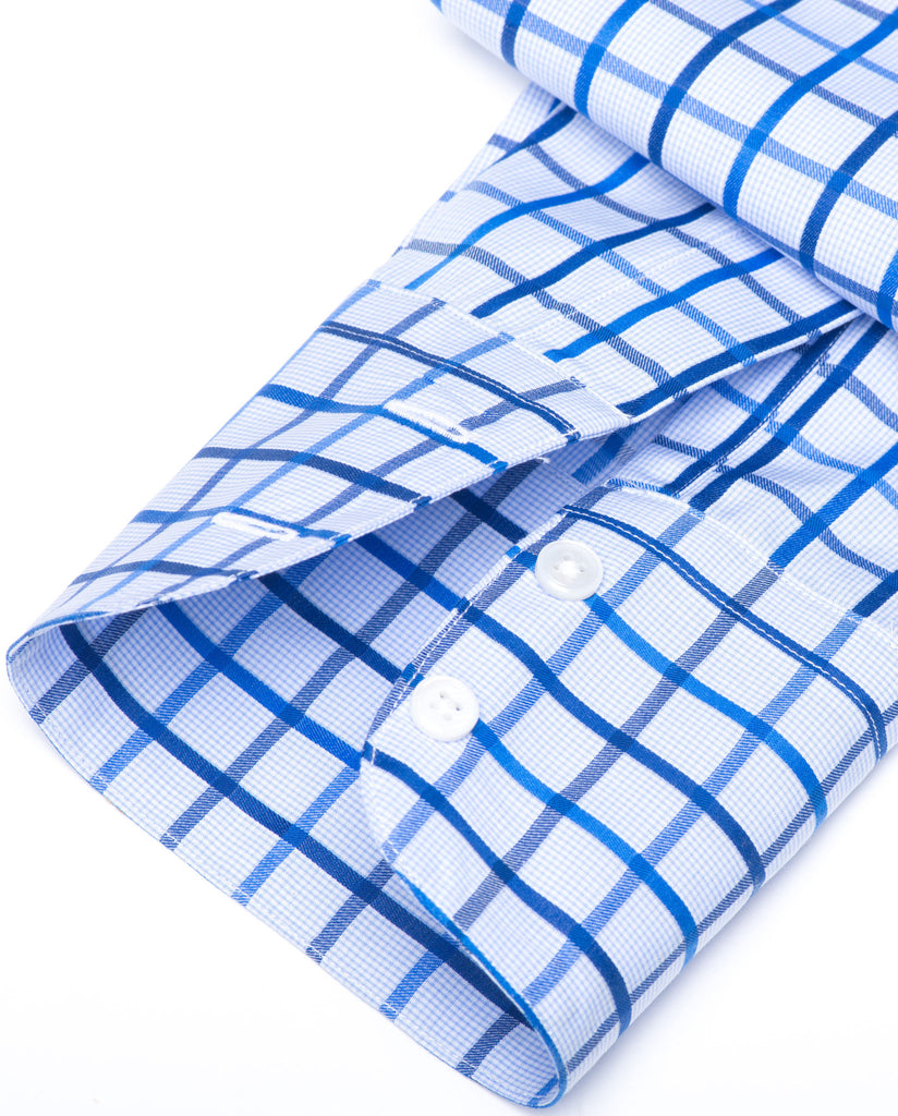 Tailored - Multi Blue Windowpane Check