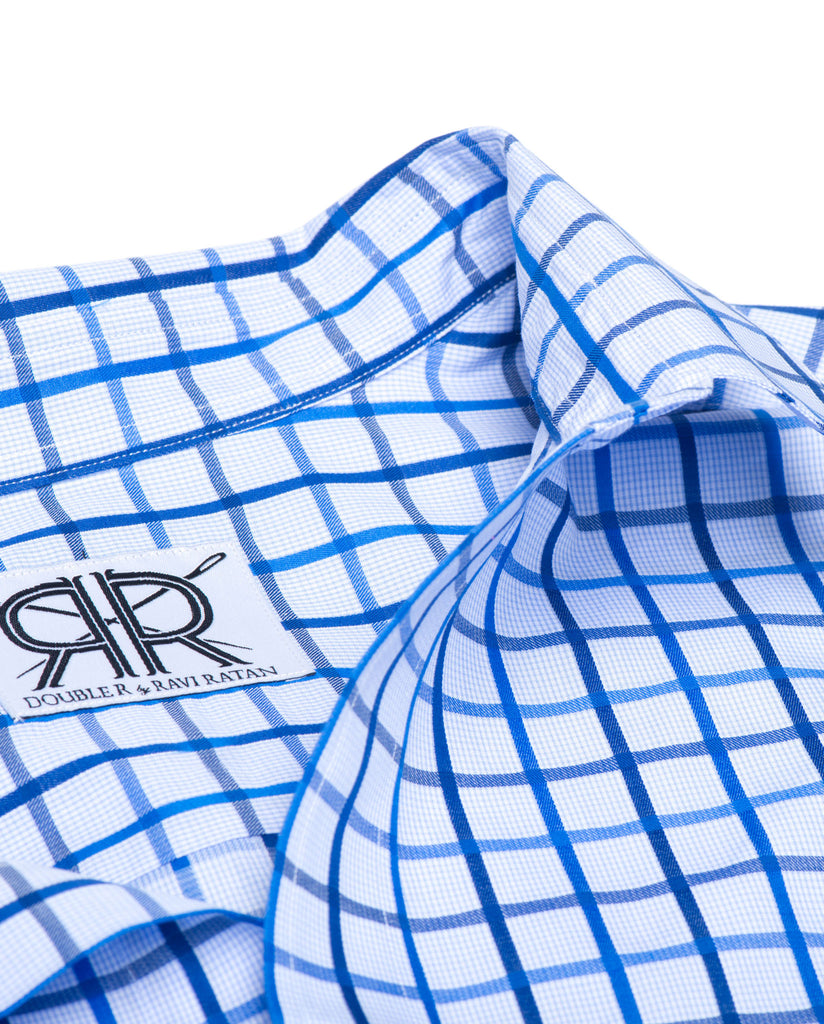 Tailored - Multi Blue Windowpane Check