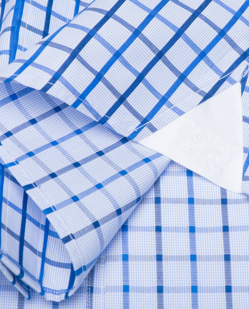 Tailored - Multi Blue Windowpane Check