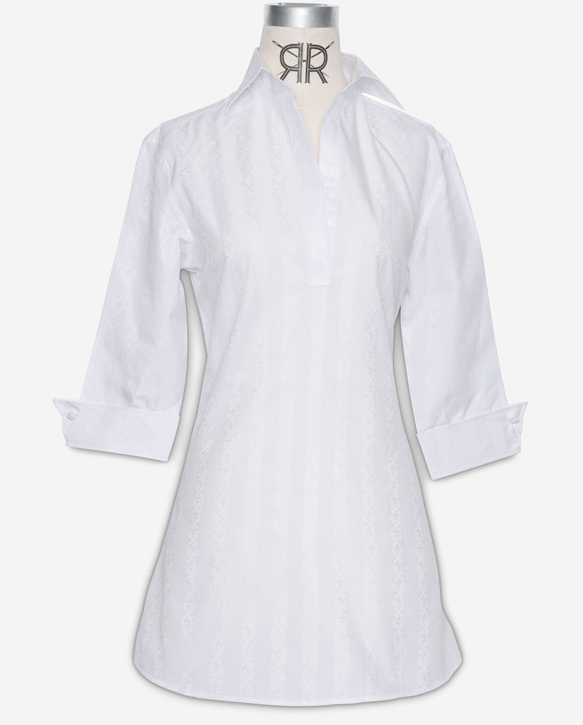Tunic - White Jacquard