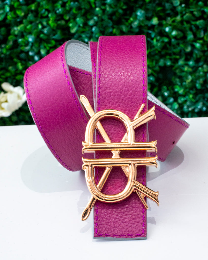 Fuschia Belt Strap with Buckle