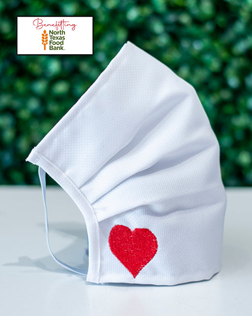 Embroidered Heart Cotton Mask