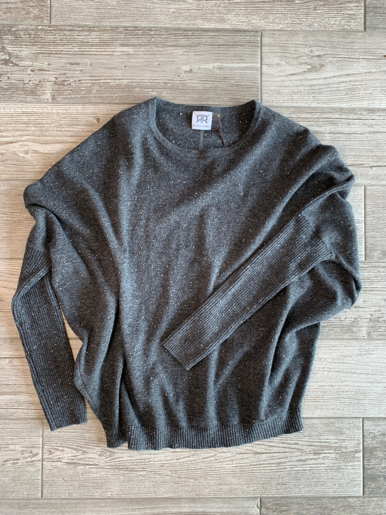 Batwing Cashmere Sweater - Granite