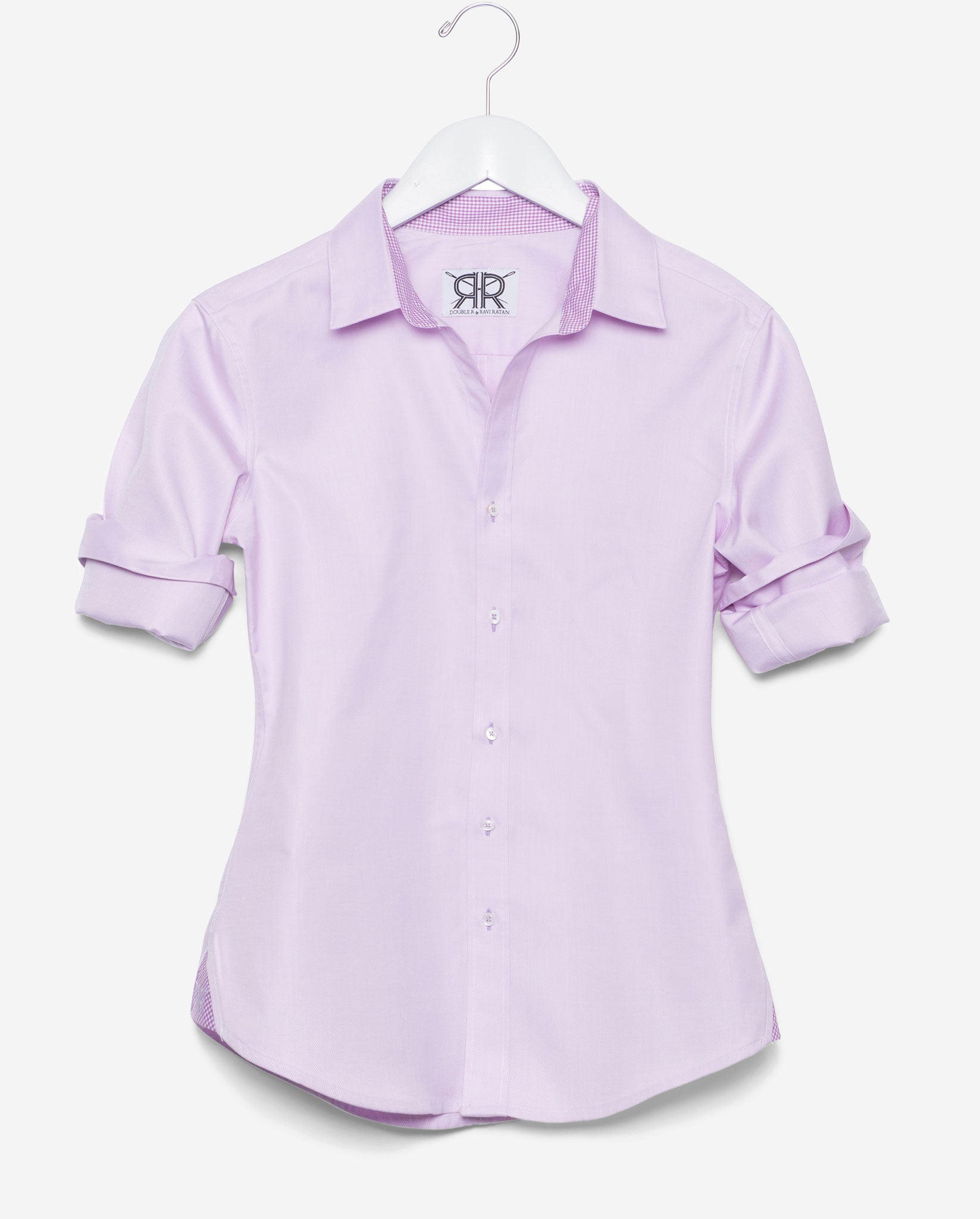 Tailored Shirt - Lavender Oxford Women's Button Down by Double R X Large Tailored Shirt - Lavender Oxford Women's Button Down by Double R X Large