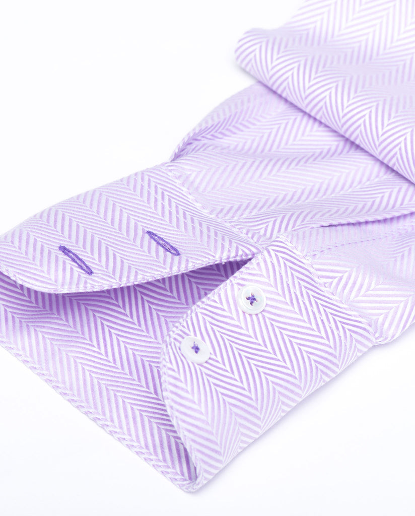 Tailored - Lavender Herringbone