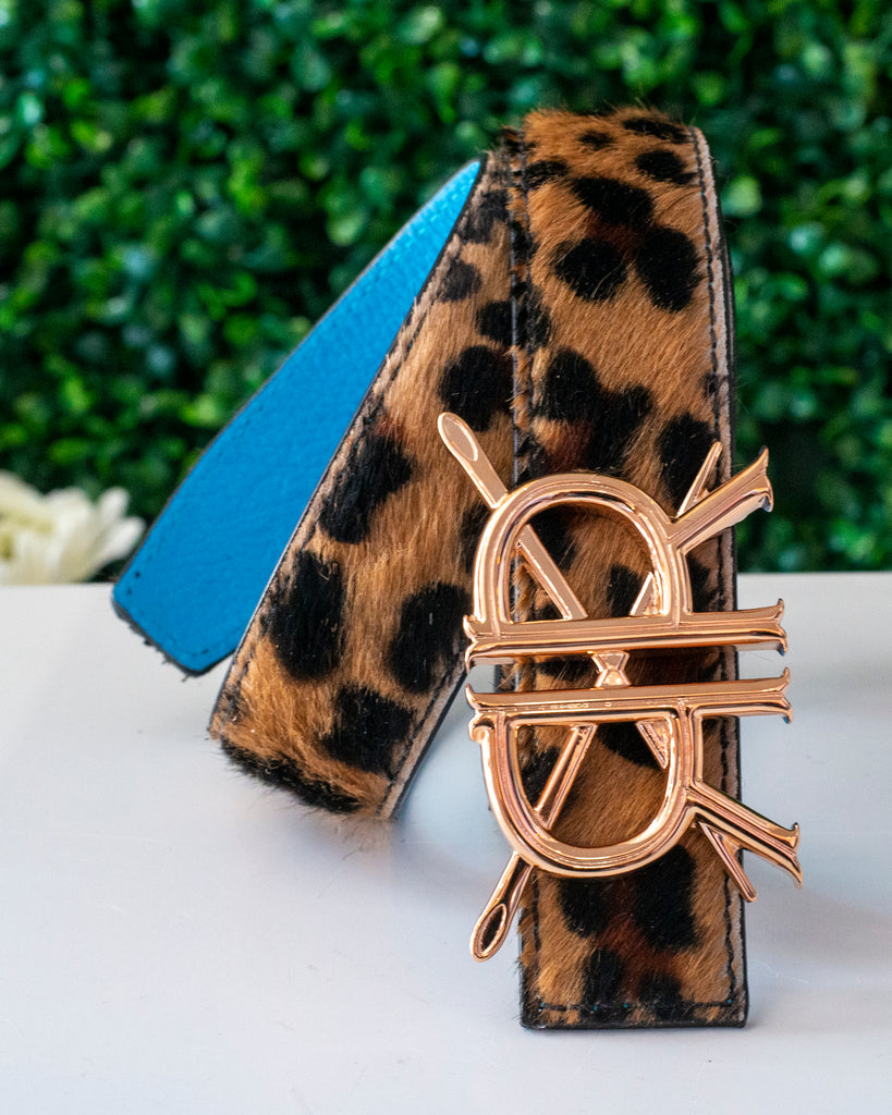 Leopard Belt Strap with Buckle