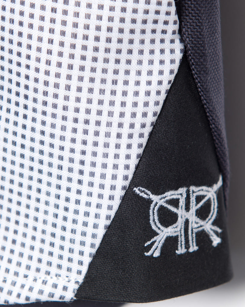 Sleeveless - Charcoal Blue Birdseye Check