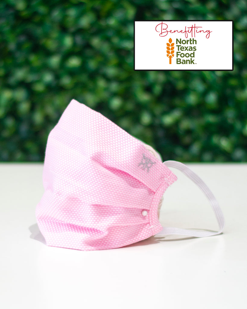 Pink Pique Cotton Mask