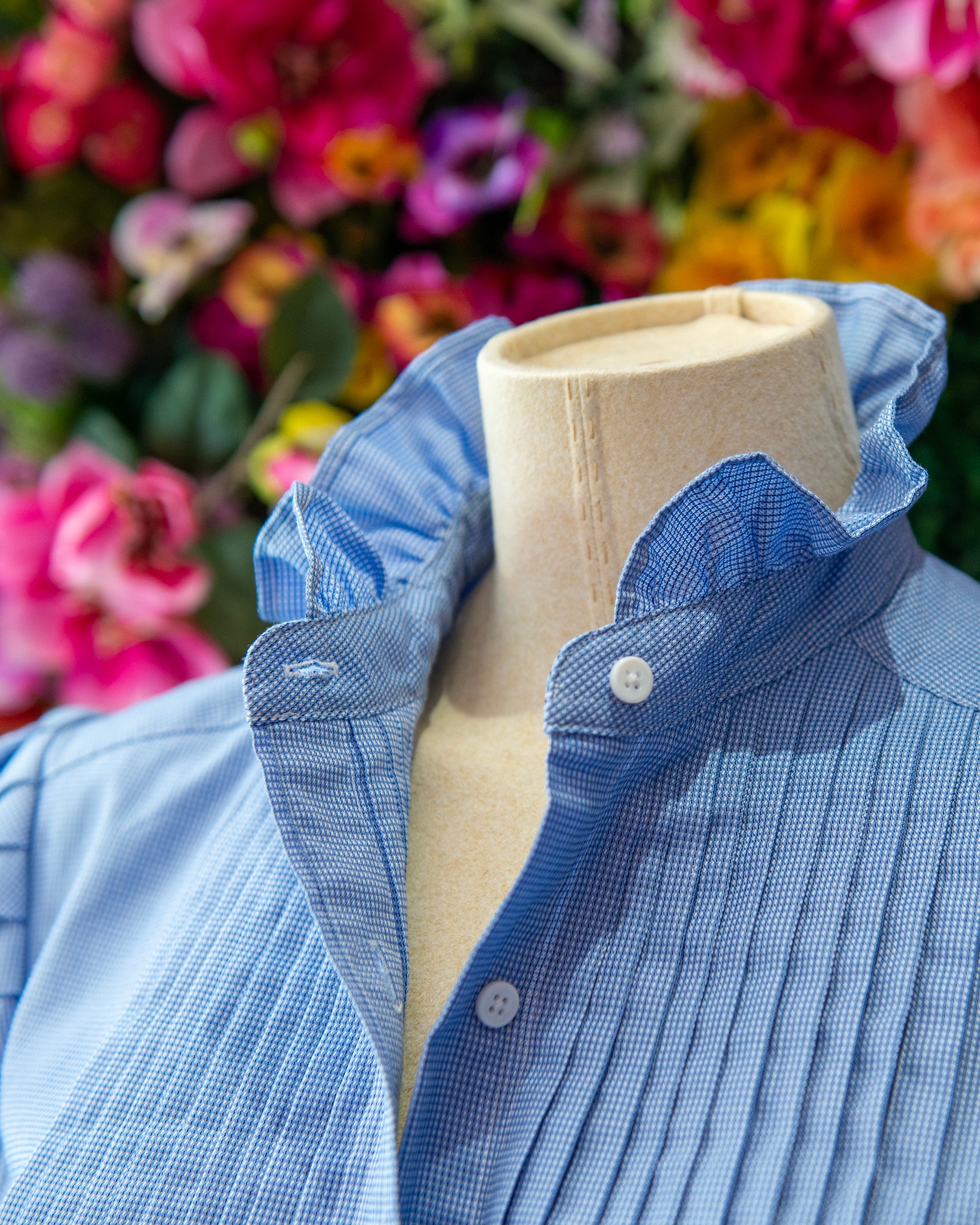 Tuxedo Pleated Button Down - Double R by Ravi Ratan – Double R Brand ...