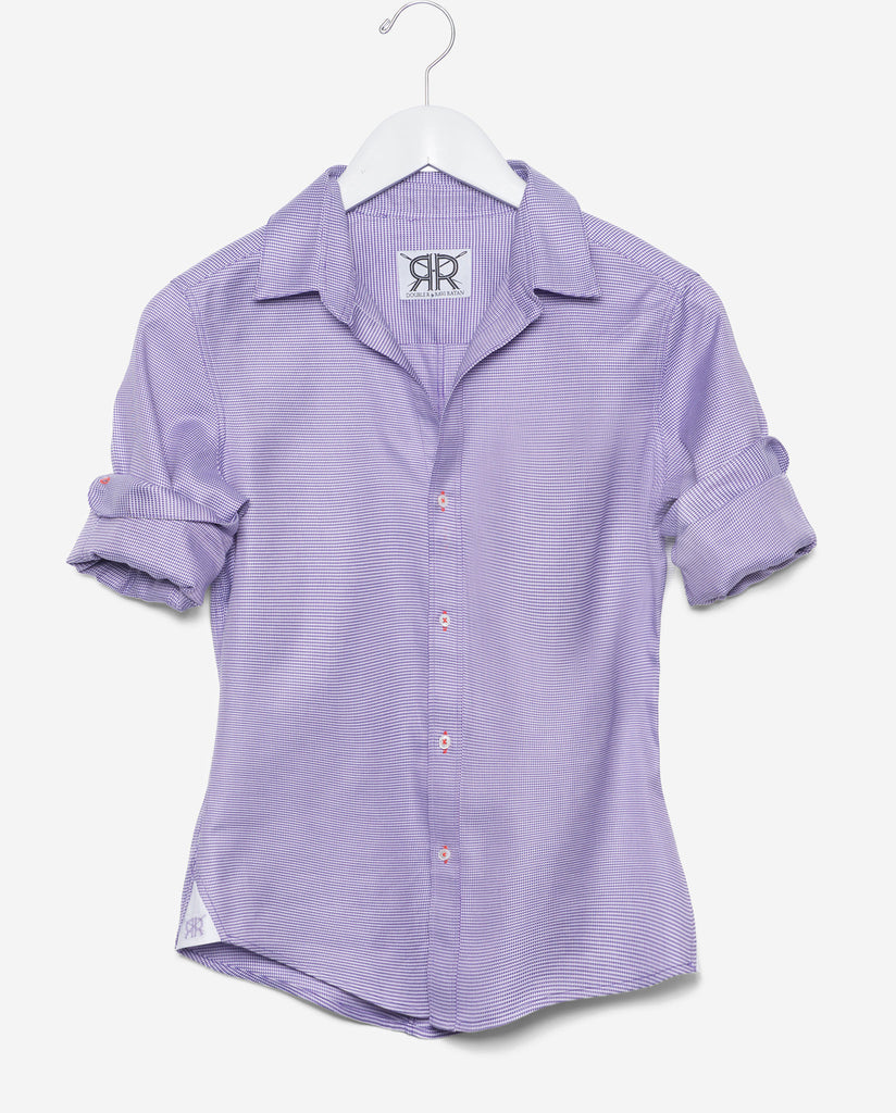 Tailored - Purple Houndstooth