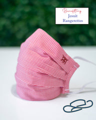 Jesuit Rangerettes Red and White Safety Mask