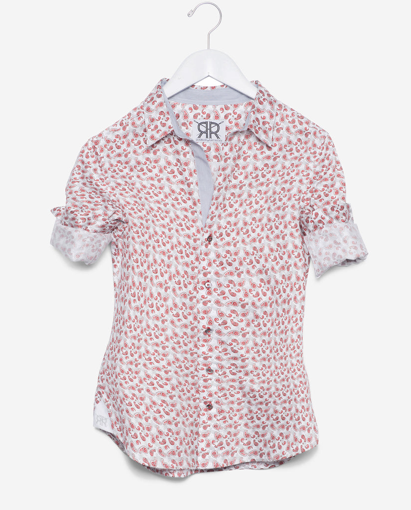 Tailored - Red Paisley