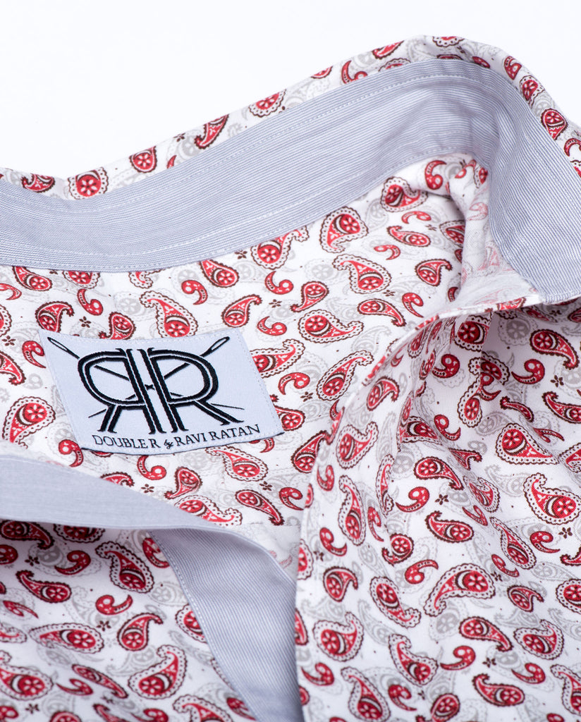 Tailored - Red Paisley