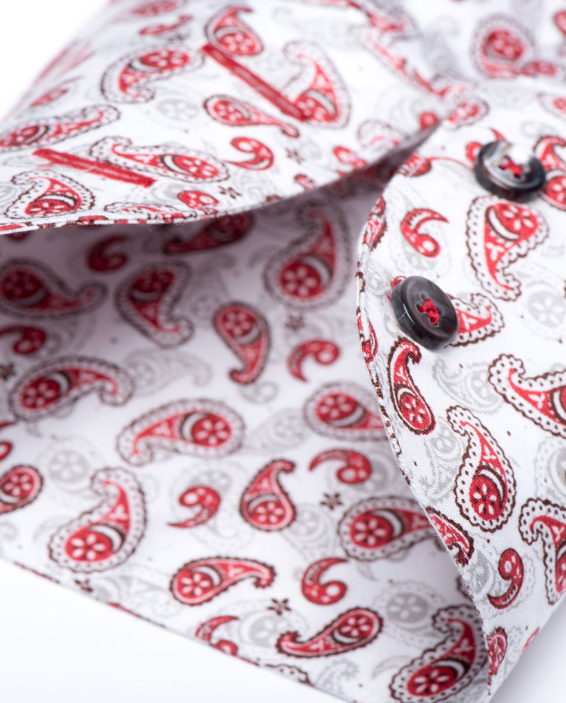Tailored - Red Paisley