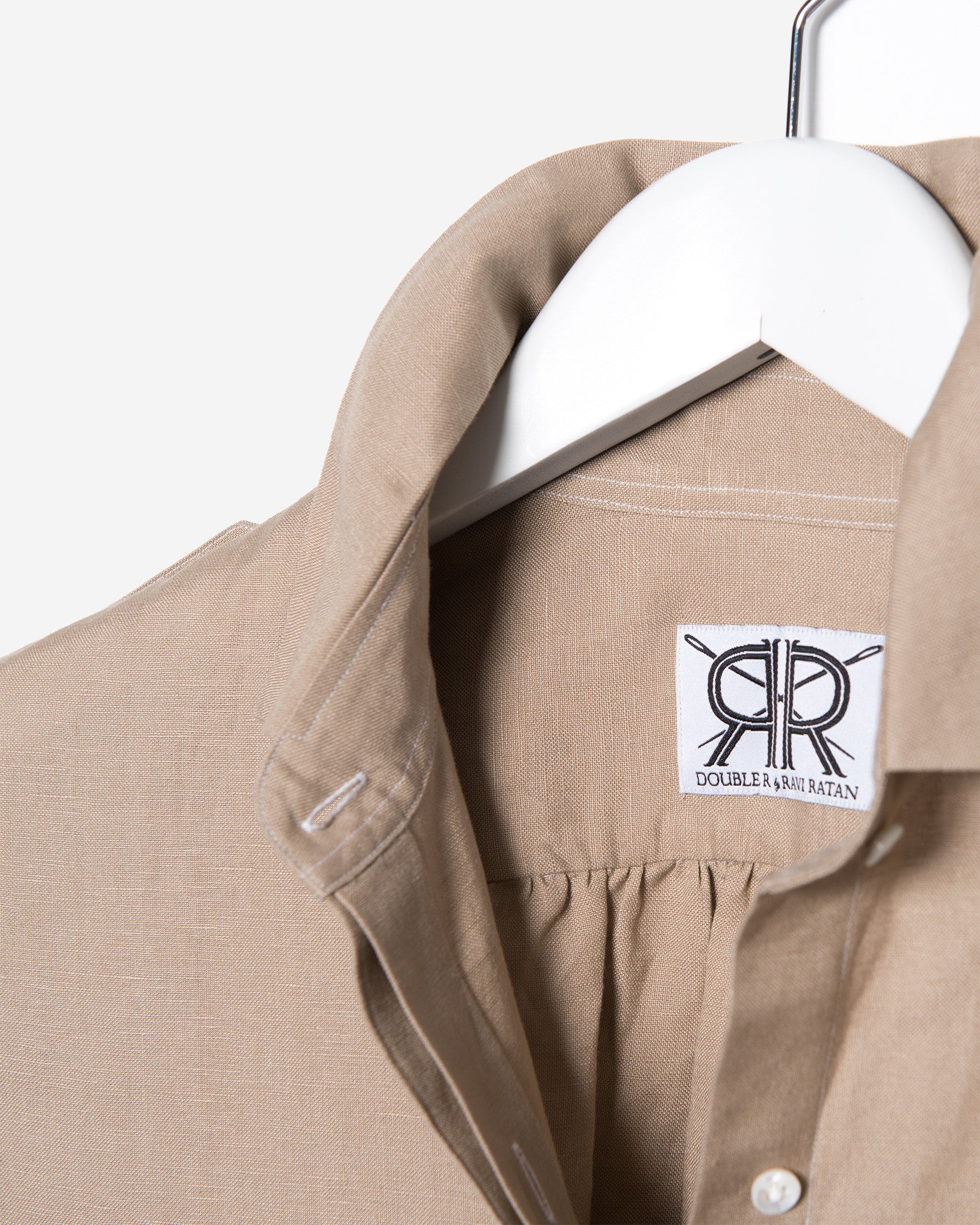 Penelope Shirt Dress - Tan Linen Button Down Shirtdress by Double R No Monogram / Tan / Custom Penelope Shirt Dress - Tan Linen Button Down Shirtdress by Double R No Monogram / Tan / Custom