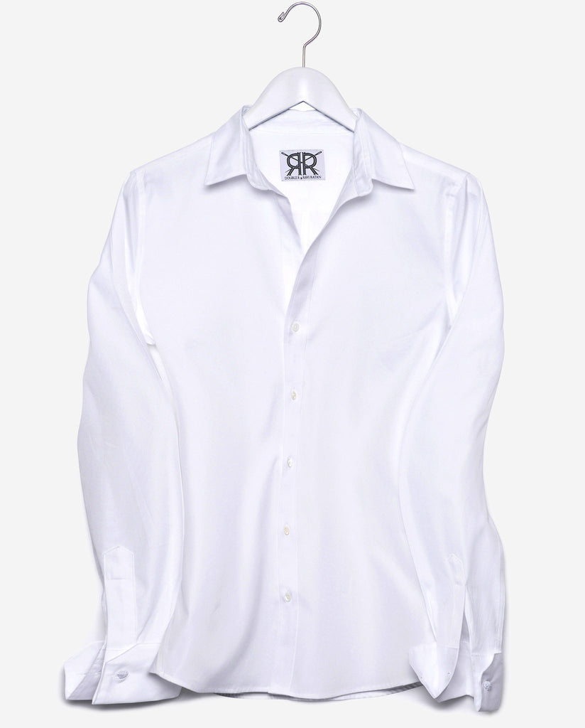 Tailored - White Broadcloth with French Cuffs