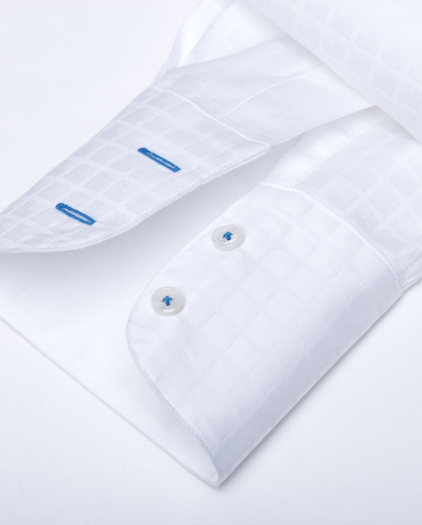 Tailored - White on White Check