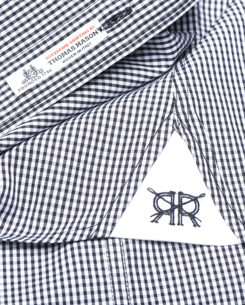 Tailored - Black and White Gingham Check