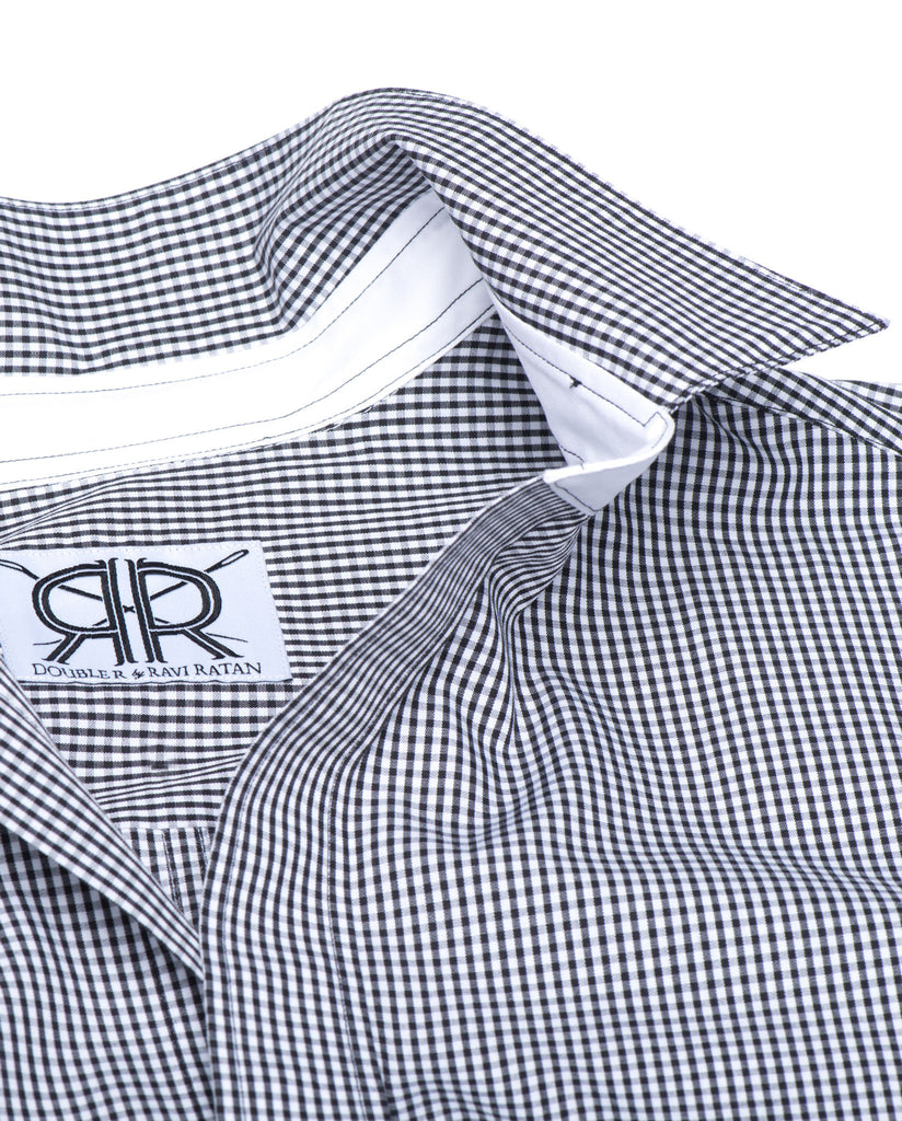 Tailored - Black and White Gingham Check