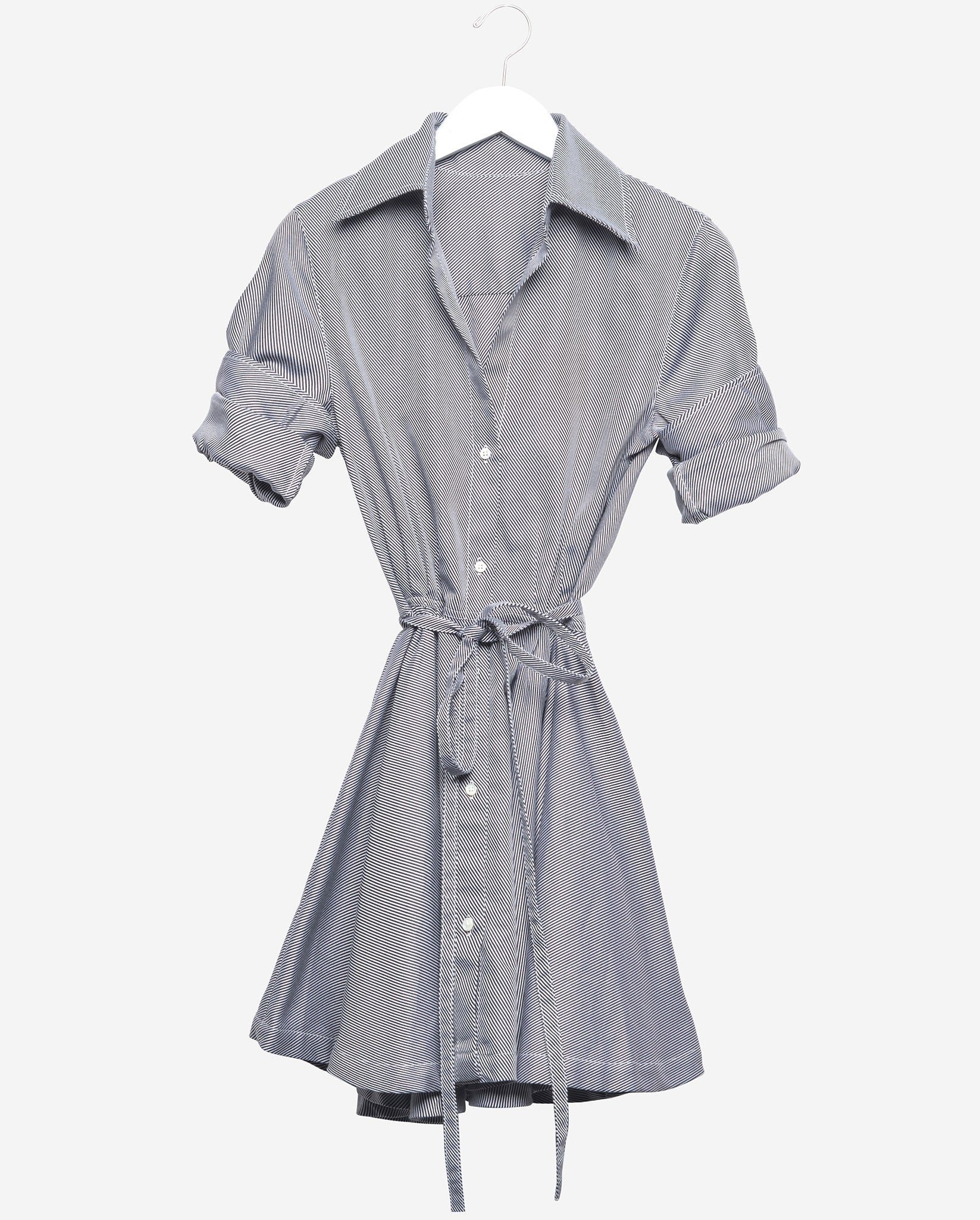 Sabrina Shirt Dress - Black and White Twill button down shirtdress Double R Brand - Dallas Sabrina Shirt Dress - Black and White Twill button down shirtdress Double R Brand - Dallas