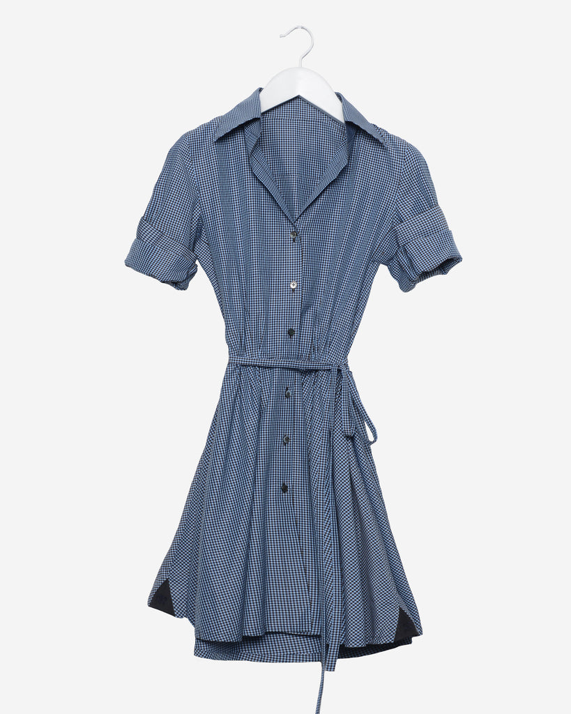 Sabrina - Black and Blue Gingham
