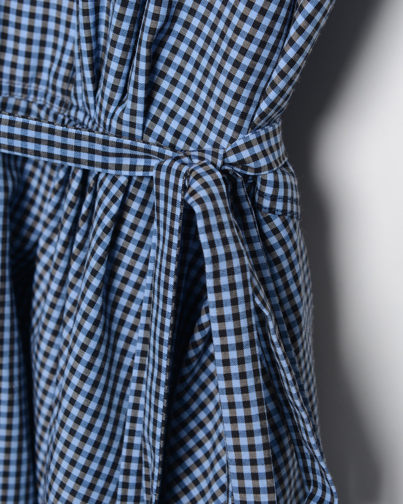 Sabrina - Black and Blue Gingham Shirt Dress Monogram / Black/Blue / Custom Sabrina - Black and Blue Gingham Shirt Dress Monogram / Black/Blue / Custom
