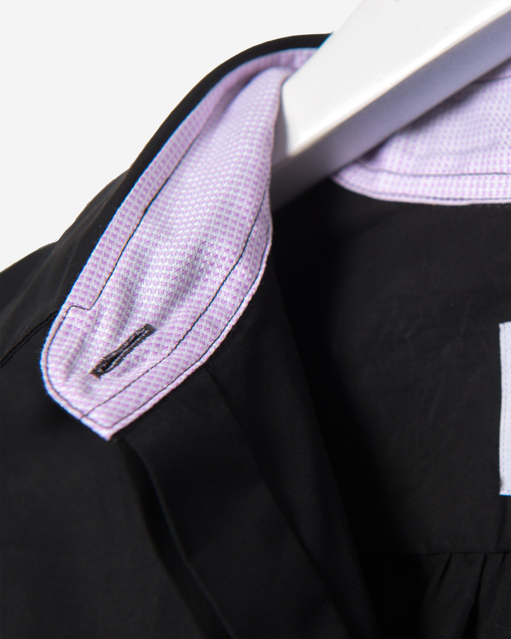Tailored - Black with Purple Contrast