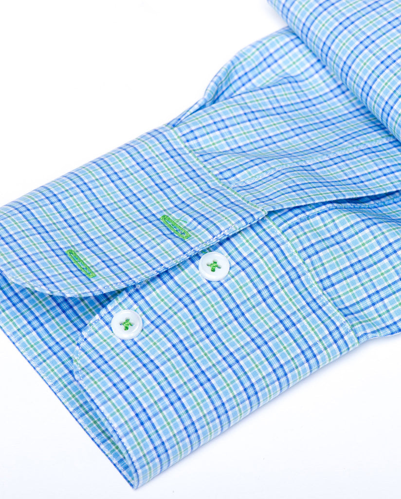 Tailored - Blue and Lime Plaid