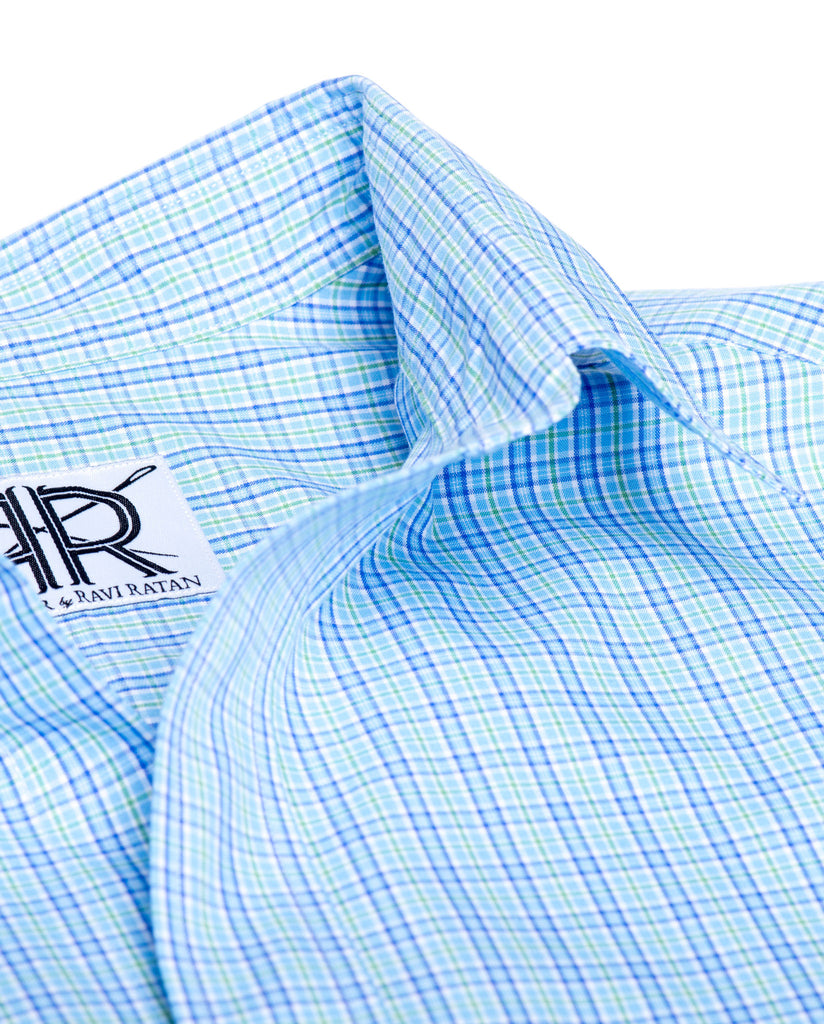Tailored - Blue and Lime Plaid