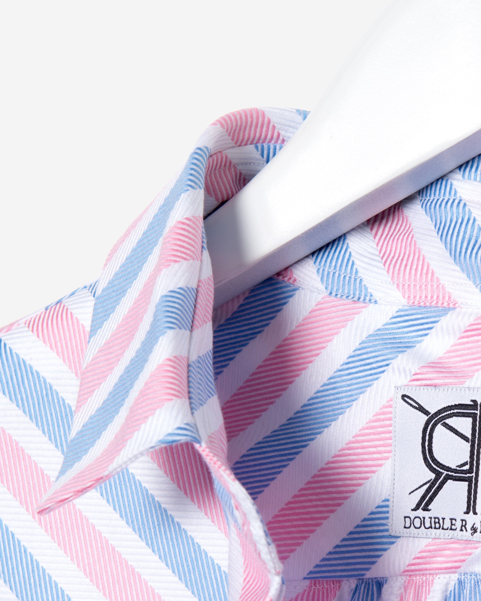 candy stripe dress shirt Made-in-USA Pink Candy Stripe Oxford Cloth Dress Shirt