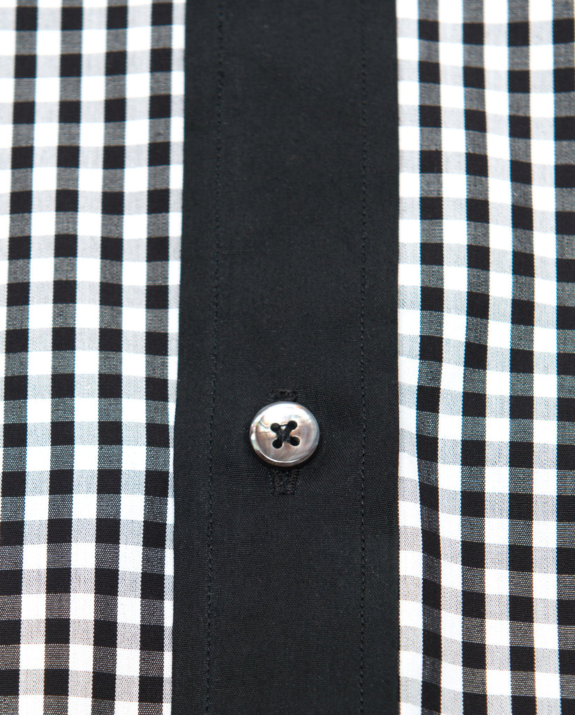 Tailored - Black with Gingham Bib