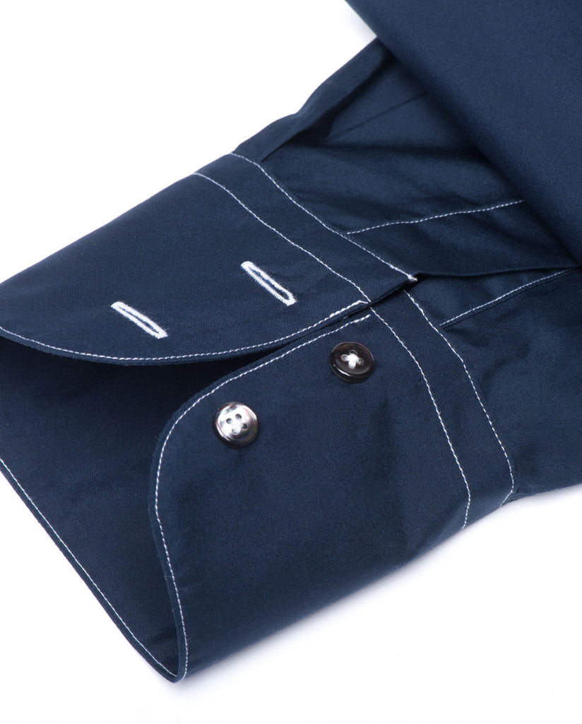 Tailored - Navy with White Stitch